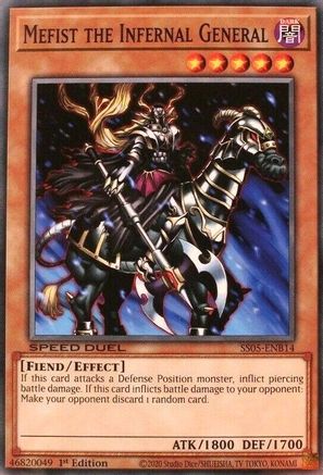 Mefist the Infernal General (SS05-ENB14) - Speed Duel Decks: Twisted Nightmares 1st Edition Speed Duel Decks: Twisted Nightmares Yugioh Single Squirtle Squad Card Shop.