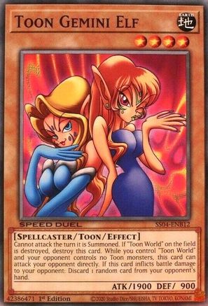 Toon Gemini Elf (SS04-ENB12) - Speed Duel Decks: Match of the Millennium 1st Edition Speed Duel Decks: Match of the Millennium Yugioh Single Squirtle Squad Card Shop.
