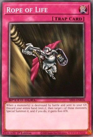 Rope of Life (SS05-ENB26) - Speed Duel Decks: Twisted Nightmares 1st Edition Speed Duel Decks: Twisted Nightmares Yugioh Single Squirtle Squad Card Shop.