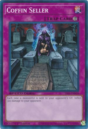Coffin Seller (SS05-ENB28) - Speed Duel Decks: Twisted Nightmares 1st Edition Speed Duel Decks: Twisted Nightmares Yugioh Single Squirtle Squad Card Shop.