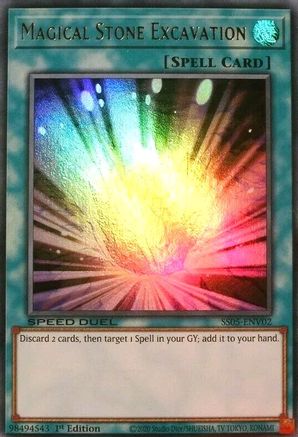 Magical Stone Excavation (SS05-ENV02) - Speed Duel Decks: Twisted Nightmares 1st Edition Speed Duel Decks: Twisted Nightmares Yugioh Single Squirtle Squad Card Shop.