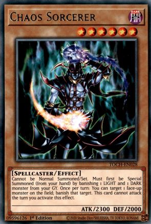 Chaos Sorcerer (TOCH-EN028) - Toon Chaos 1st Edition Toon Chaos Yugioh Single Squirtle Squad Card Shop.