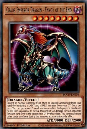 Chaos Emperor Dragon - Envoy of the End (TOCH-EN030) - Toon Chaos 1st Edition Toon Chaos Yugioh Single Squirtle Squad Card Shop.