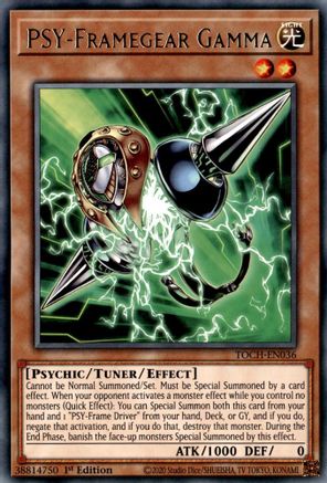 PSY-Framegear Gamma (TOCH-EN036) - Toon Chaos 1st Edition Toon Chaos Yugioh Single Squirtle Squad Card Shop.