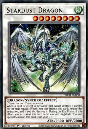 Stardust Dragon (TOCH-EN050) - Toon Chaos 1st Edition Toon Chaos Yugioh Single Squirtle Squad Card Shop.