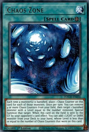 Chaos Zone (TOCH-EN056) - Toon Chaos Unlimited Toon Chaos Yugioh Single Squirtle Squad Card Shop.