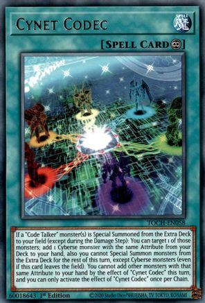 Cynet Codec (TOCH-EN058) - Toon Chaos Unlimited Toon Chaos Yugioh Single Squirtle Squad Card Shop.