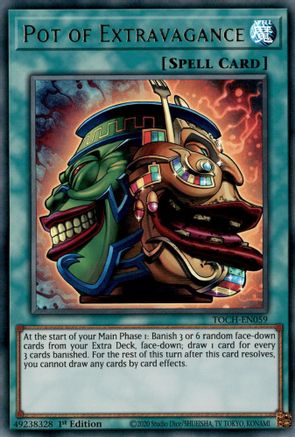 Pot of Extravagance (TOCH-EN059) - Toon Chaos Unlimited Toon Chaos Yugioh Single Squirtle Squad Card Shop.