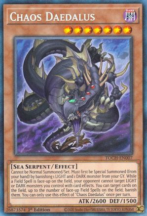 Chaos Daedalus (CR) (TOCH-EN007) - Toon Chaos 1st Edition Toon Chaos Yugioh Single Squirtle Squad Card Shop.