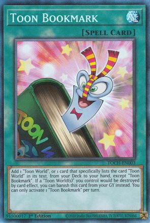 Toon Bookmark (CR) (TOCH-EN003) - Toon Chaos Unlimited Toon Chaos Yugioh Single Squirtle Squad Card Shop.