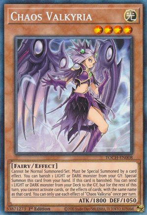 Chaos Valkyria (CR) (TOCH-EN008) - Toon Chaos 1st Edition Toon Chaos Yugioh Single Squirtle Squad Card Shop.