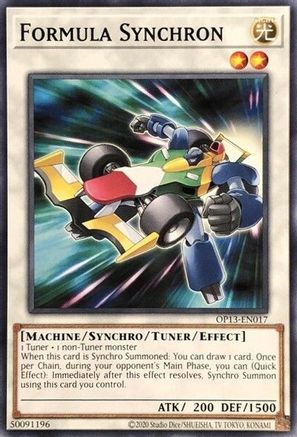Formula Synchron (OP13-EN017) - OTS Tournament Pack 13 Unlimited OTS Tournament Pack 13 Yugioh Single Squirtle Squad Card Shop.