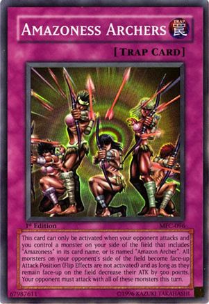 Amazoness Archers (MFC-096) - Magician's Force 1st Edition Magician's Force Yugioh Single Squirtle Squad Card Shop.