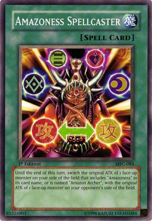 Amazoness Spellcaster (MFC-084) - Magician's Force 1st Edition Magician's Force Yugioh Single Squirtle Squad Card Shop.