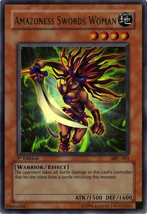 Amazoness Swords Woman (MFC-061) - Magician's Force Unlimited Magician's Force Yugioh Single Squirtle Squad Card Shop.