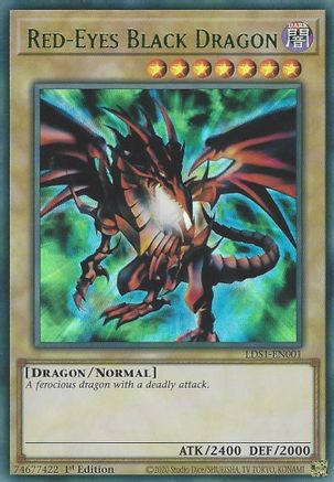 Red-Eyes Black Dragon (Green) (LDS1-EN001) - Legendary Duelists: Season 1 1st Edition Legendary Duelists: Season 1 Yugioh Single Squirtle Squad Card Shop.