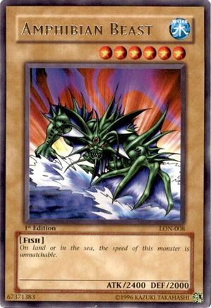Amphibian Beast (LON-008) - Labyrinth of Nightmare 1st Edition Labyrinth of Nightmare Yugioh Single Squirtle Squad Card Shop.