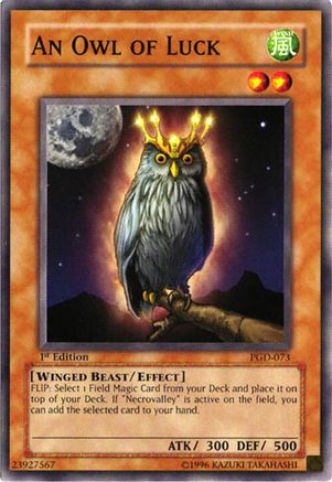 An Owl of Luck (PGD-073) - Pharaonic Guardian 1st Edition Pharaonic Guardian Yugioh Single Squirtle Squad Card Shop.