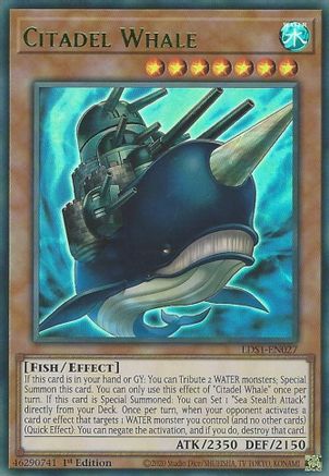 Citadel Whale (Green) (LDS1-EN027) - Legendary Duelists: Season 1 1st Edition Legendary Duelists: Season 1 Yugioh Single Squirtle Squad Card Shop.