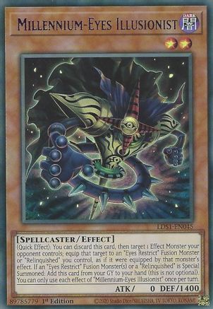 Millennium-Eyes Illusionist (Purple) (LDS1-EN045) - Legendary Duelists: Season 1 1st Edition Legendary Duelists: Season 1 Yugioh Single Squirtle Squad Card Shop.
