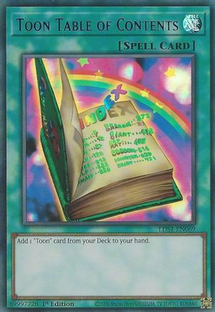 Toon Table of Contents (Purple) (LDS1-EN069) - Legendary Duelists: Season 1 1st Edition Legendary Duelists: Season 1 Yugioh Single Squirtle Squad Card Shop.