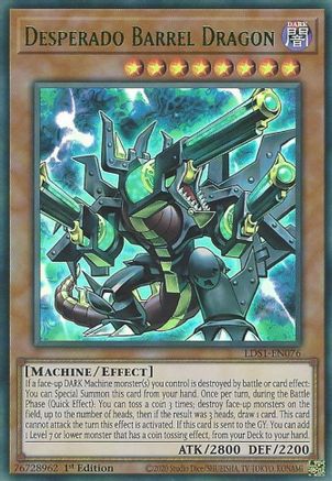 Desperado Barrel Dragon (Green) (LDS1-EN076) - Legendary Duelists: Season 1 1st Edition Legendary Duelists: Season 1 Yugioh Single Squirtle Squad Card Shop.