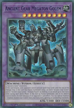 Ancient Gear Megaton Golem (Blue) (LDS1-EN088) - Legendary Duelists: Season 1 1st Edition Legendary Duelists: Season 1 Yugioh Single Squirtle Squad Card Shop.