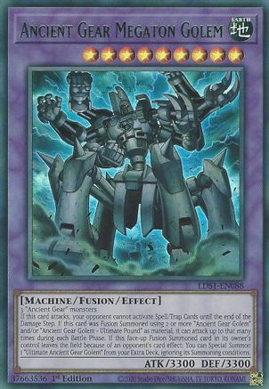 Ancient Gear Megaton Golem (Green) (LDS1-EN088) - Legendary Duelists: Season 1 1st Edition Legendary Duelists: Season 1 Yugioh Single Squirtle Squad Card Shop.