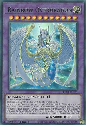 Rainbow Overdragon (Green) (LDS1-EN101) - Legendary Duelists: Season 1 1st Edition Legendary Duelists: Season 1 Yugioh Single Squirtle Squad Card Shop.