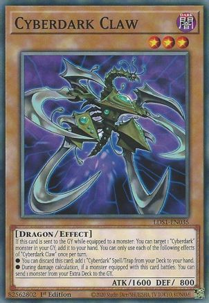 Cyberdark Claw (LDS1-EN035) - Legendary Duelists: Season 1 1st Edition Legendary Duelists: Season 1 Yugioh Single Squirtle Squad Card Shop.