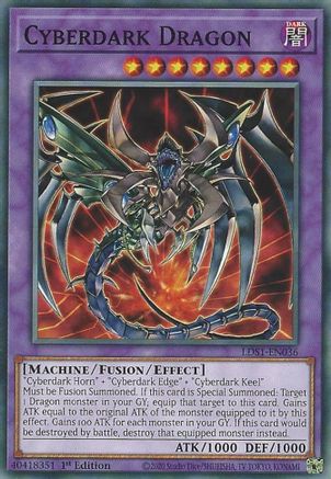 Cyberdark Dragon (LDS1-EN036) - Legendary Duelists: Season 1 1st Edition Legendary Duelists: Season 1 Yugioh Single Squirtle Squad Card Shop.