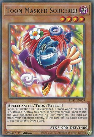 Toon Masked Sorcerer (LDS1-EN058) - Legendary Duelists: Season 1 1st Edition Legendary Duelists: Season 1 Yugioh Single Squirtle Squad Card Shop.