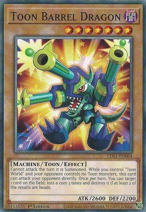 Toon Barrel Dragon (LDS1-EN064) - Legendary Duelists: Season 1 1st Edition Legendary Duelists: Season 1 Yugioh Single Squirtle Squad Card Shop.