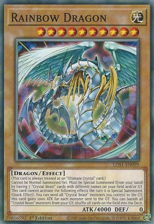 Rainbow Dragon (LDS1-EN099) - Legendary Duelists: Season 1 1st Edition Legendary Duelists: Season 1 Yugioh Single Squirtle Squad Card Shop.