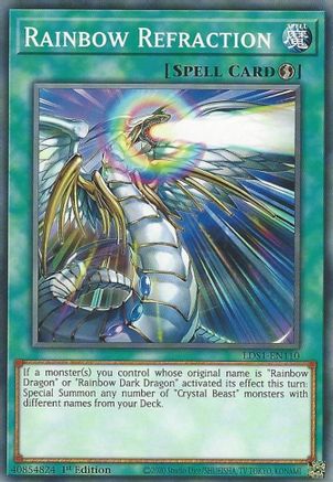 Rainbow Refraction (LDS1-EN110) - Legendary Duelists: Season 1 1st Edition Legendary Duelists: Season 1 Yugioh Single Squirtle Squad Card Shop.