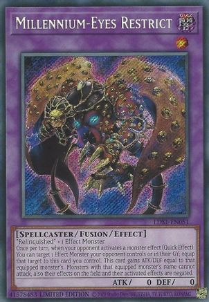 Millennium-Eyes Restrict (LDS1-EN051) - Legendary Duelists: Season 1 Limited Legendary Duelists: Season 1 Yugioh Single Squirtle Squad Card Shop.