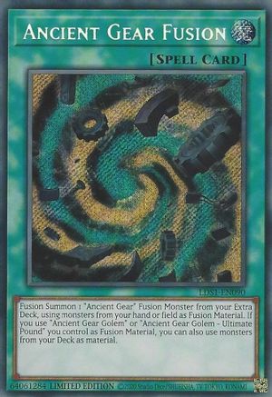Ancient Gear Fusion (LDS1-EN090) - Legendary Duelists: Season 1 Limited Legendary Duelists: Season 1 Yugioh Single Squirtle Squad Card Shop.