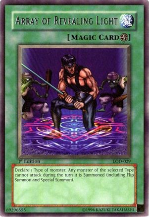 Array of Revealing Light (LOD-029) - Legacy of Darkness 1st Edition Legacy of Darkness Yugioh Single Squirtle Squad Card Shop.