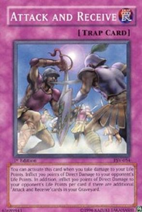 Attack and Receive (PSV-054) - Pharaoh's Servant 1st Edition Pharaoh's Servant Yugioh Single Squirtle Squad Card Shop.