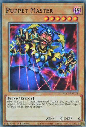 Puppet Master (SDSA-EN014) - Structure Deck: Sacred Beasts 1st Edition Structure Deck: Sacred Beasts Yugioh Single Squirtle Squad Card Shop.