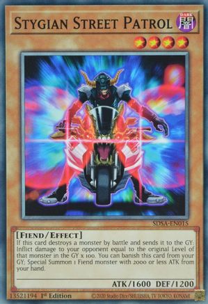Stygian Street Patrol (SDSA-EN015) - Structure Deck: Sacred Beasts 1st Edition Structure Deck: Sacred Beasts Yugioh Single Squirtle Squad Card Shop.