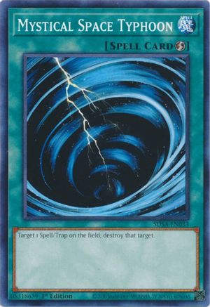 Mystical Space Typhoon (SDSA-EN033) - Structure Deck: Sacred Beasts 1st Edition Structure Deck: Sacred Beasts Yugioh Single Squirtle Squad Card Shop.