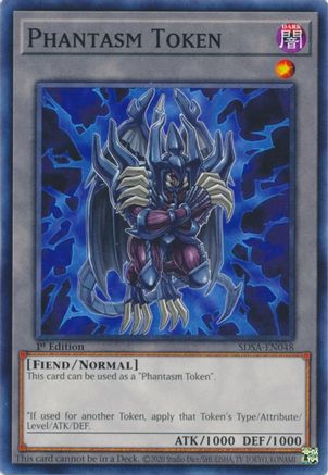 Token: Phantasm (SDSA-EN048) - Structure Deck: Sacred Beasts 1st Edition Structure Deck: Sacred Beasts Yugioh Single Squirtle Squad Card Shop.