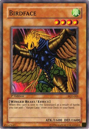 Birdface (PGD-005) - Pharaonic Guardian Unlimited Pharaonic Guardian Yugioh Single Squirtle Squad Card Shop.