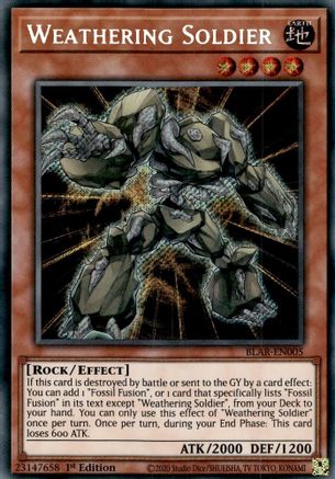 Weathering Soldier (BLAR-EN005) - Battles of Legend: Armageddon 1st Edition Battles of Legend: Armageddon Yugioh Single Squirtle Squad Card Shop.