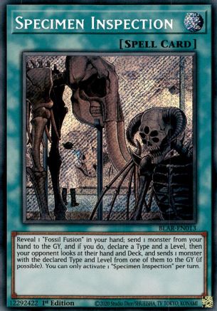 Specimen Inspection (BLAR-EN013) - Battles of Legend: Armageddon 1st Edition Battles of Legend: Armageddon Yugioh Single Squirtle Squad Card Shop.