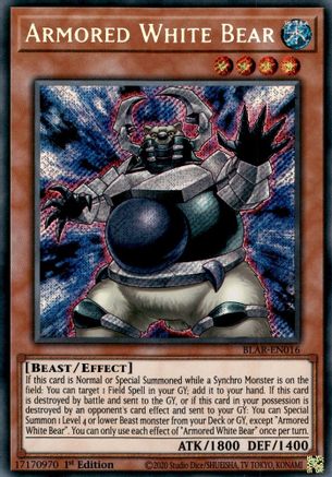 Armored White Bear (BLAR-EN016) - Battles of Legend: Armageddon 1st Edition Battles of Legend: Armageddon Yugioh Single Squirtle Squad Card Shop.