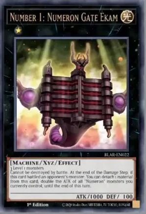Number 1: Numeron Gate Ekam (BLAR-EN022) - Battles of Legend: Armageddon 1st Edition Battles of Legend: Armageddon Yugioh Single Squirtle Squad Card Shop.