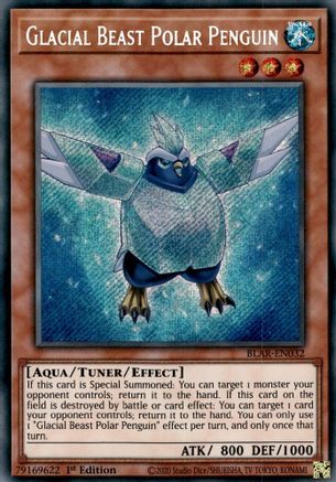 Glacial Beast Polar Penguin (BLAR-EN032) - Battles of Legend: Armageddon 1st Edition Battles of Legend: Armageddon Yugioh Single Squirtle Squad Card Shop.