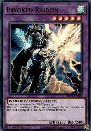 Invoked Raidjin (BLAR-EN081) - Battles of Legend: Armageddon 1st Edition Battles of Legend: Armageddon Yugioh Single Squirtle Squad Card Shop.